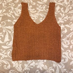 Knit sweater tank
